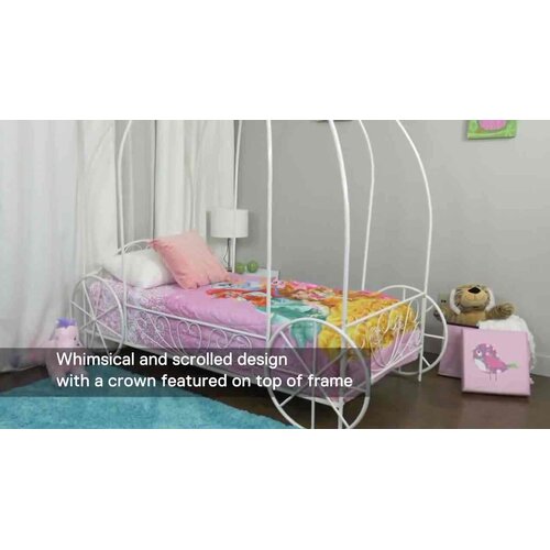 Disney princess twin carriage bed best sale